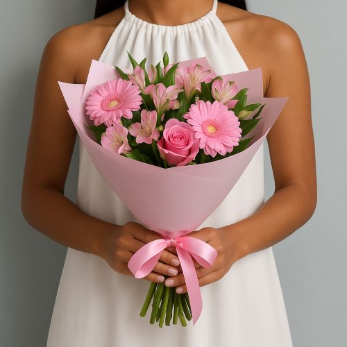 Букет «Розовый Софт-Фокус»