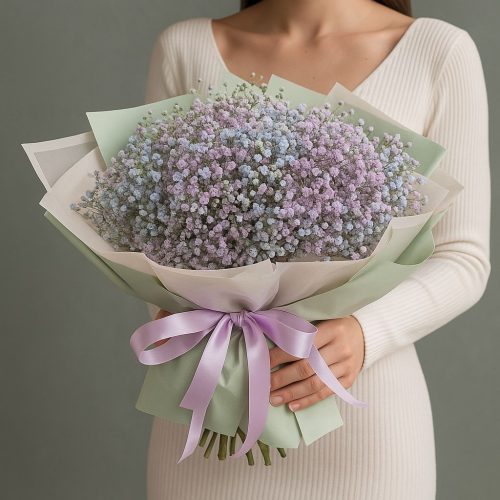 Букет из Гипсофил «Лавандовый рассвет»